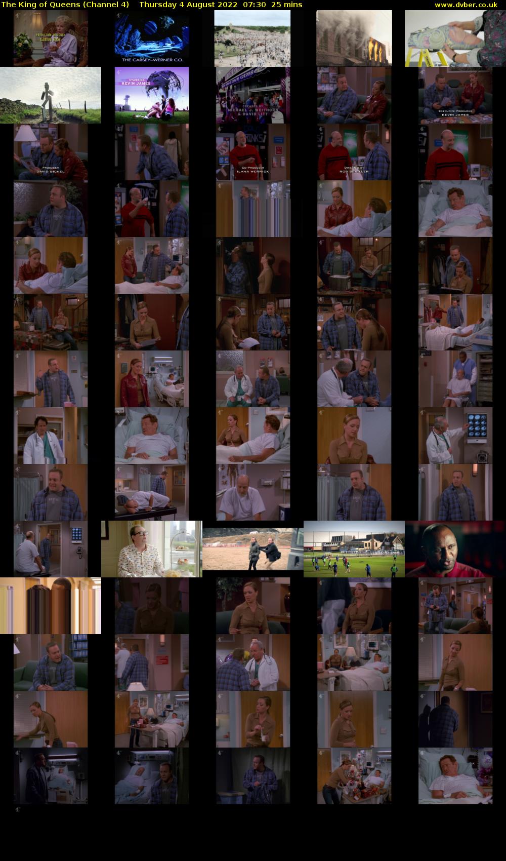 The King of Queens (Channel 4) Thursday 4 August 2022 07:30 - 07:55