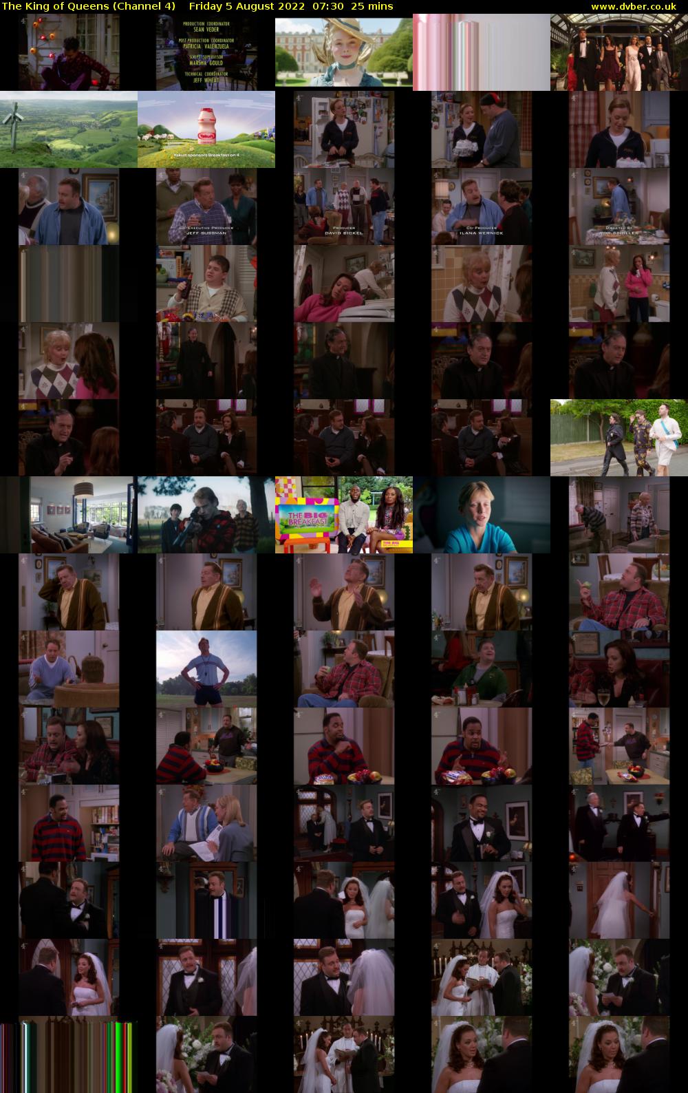 The King of Queens (Channel 4) Friday 5 August 2022 07:30 - 07:55