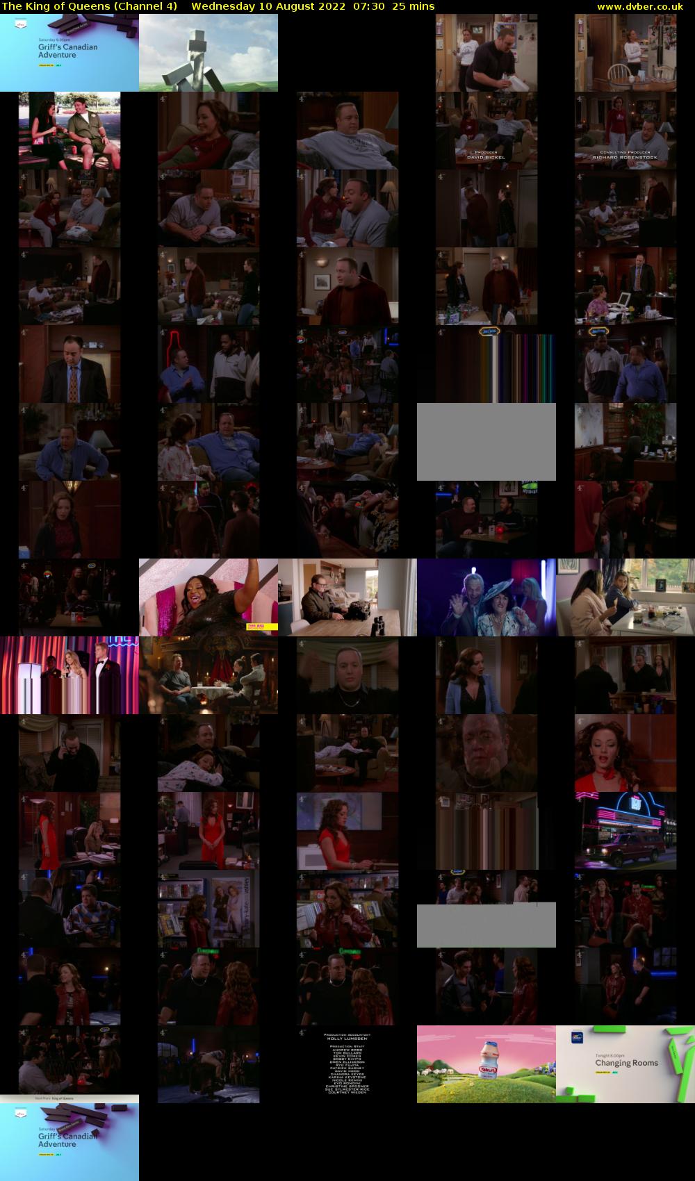 The King of Queens (Channel 4) Wednesday 10 August 2022 07:30 - 07:55