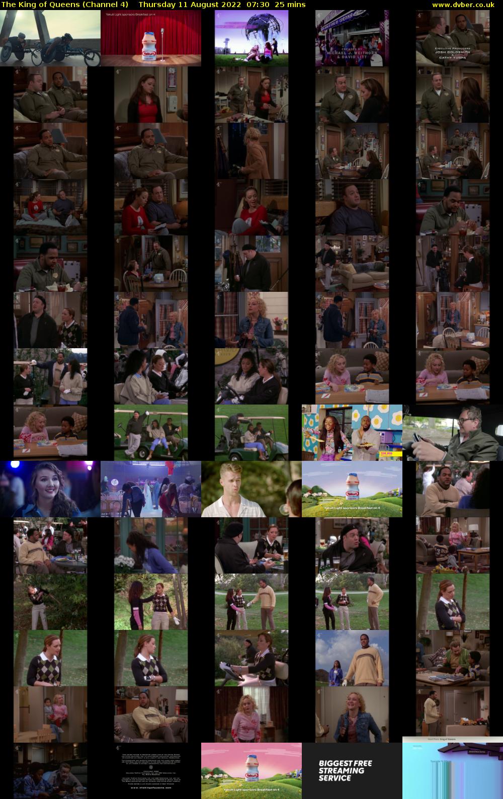 The King of Queens (Channel 4) Thursday 11 August 2022 07:30 - 07:55