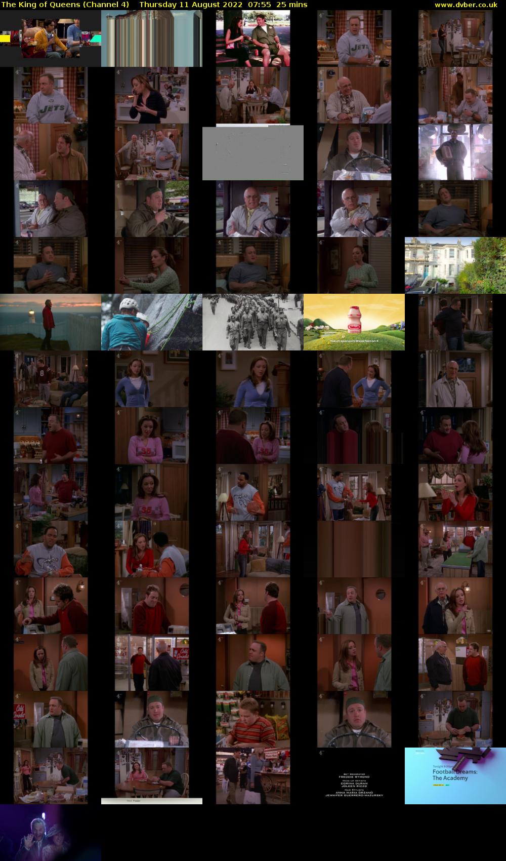 The King of Queens (Channel 4) Thursday 11 August 2022 07:55 - 08:20