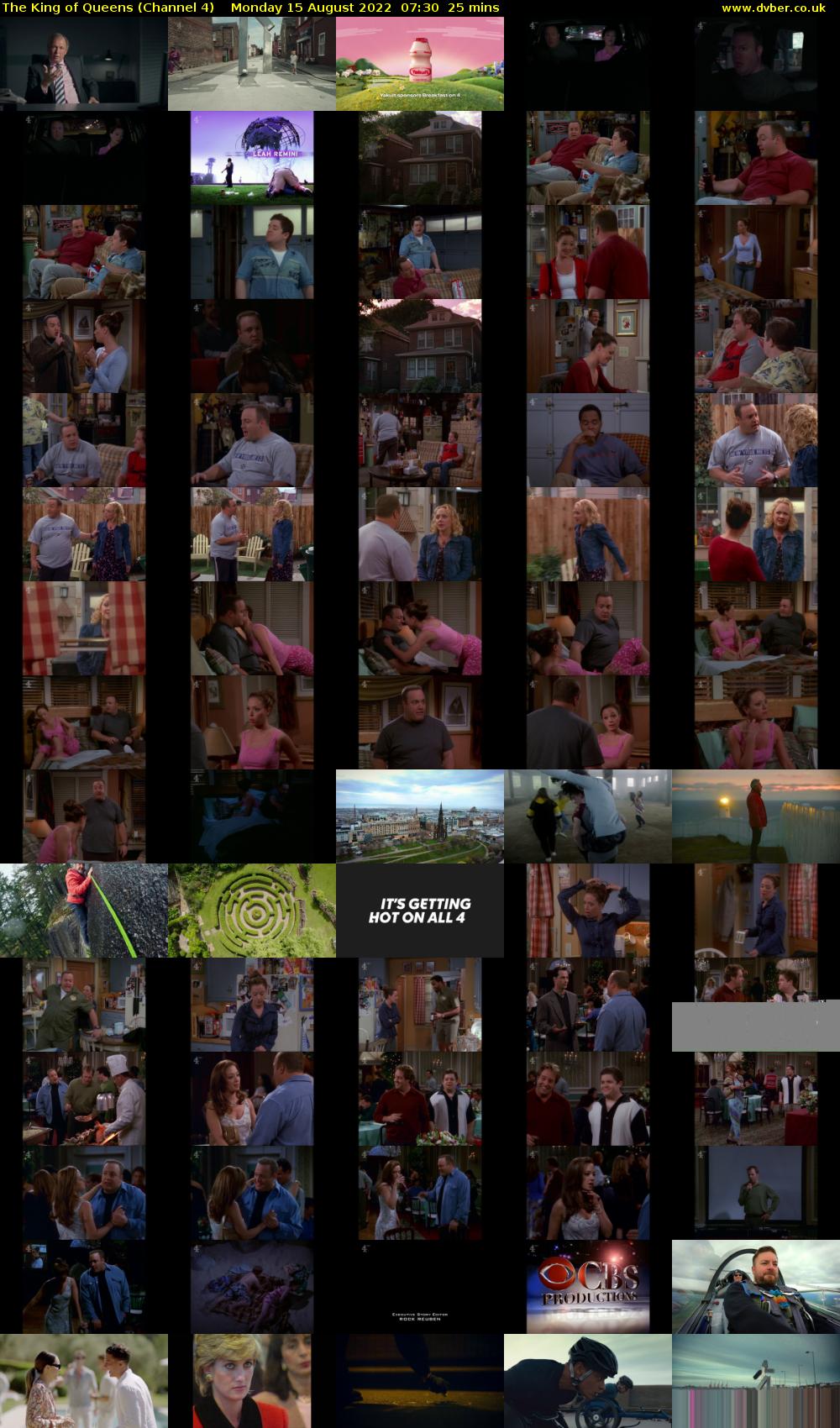 The King of Queens (Channel 4) Monday 15 August 2022 07:30 - 07:55