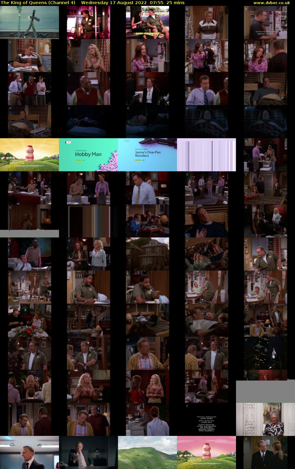 The King of Queens (Channel 4) Wednesday 17 August 2022 07:55 - 08:20