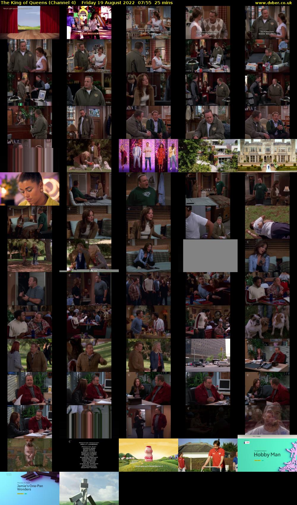The King of Queens (Channel 4) Friday 19 August 2022 07:55 - 08:20