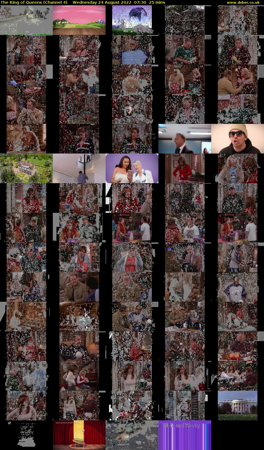 The King of Queens (Channel 4) Wednesday 24 August 2022 07:30 - 07:55