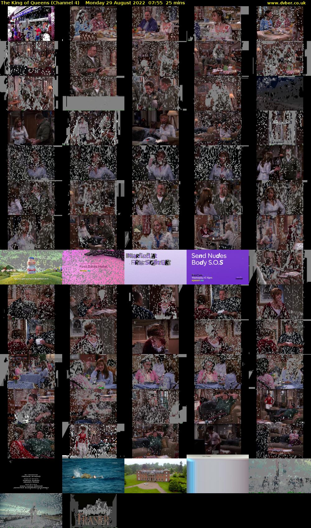 The King of Queens (Channel 4) Monday 29 August 2022 07:55 - 08:20