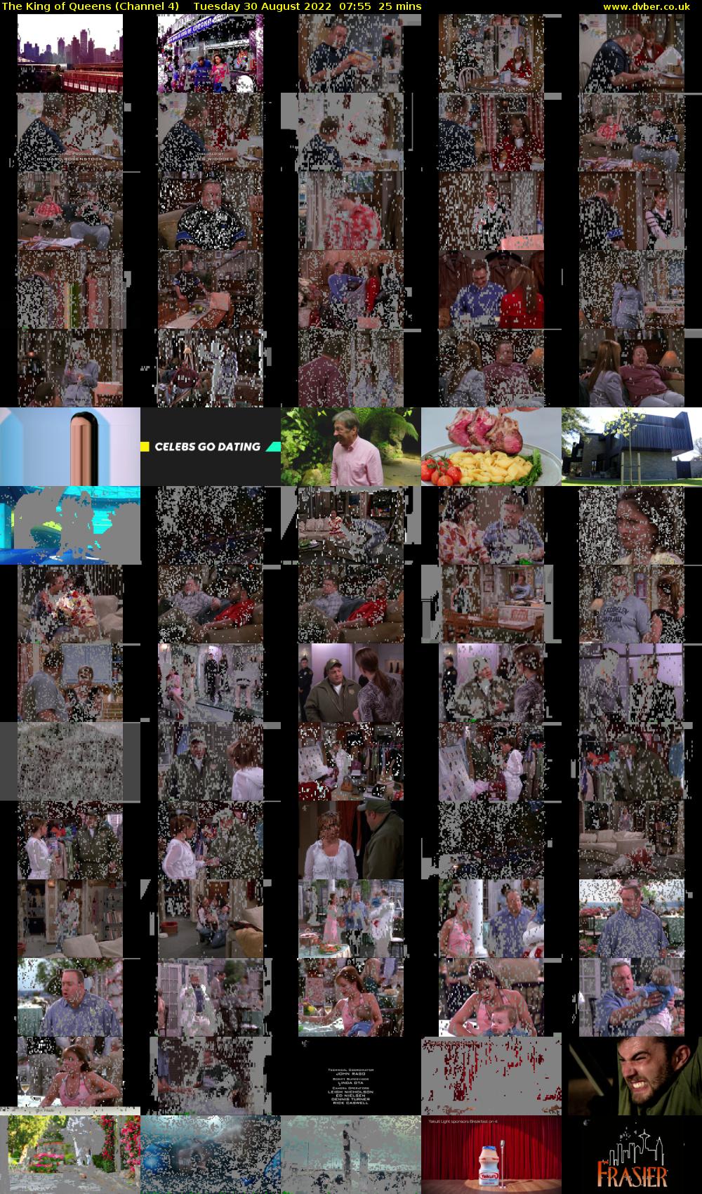 The King of Queens (Channel 4) Tuesday 30 August 2022 07:55 - 08:20