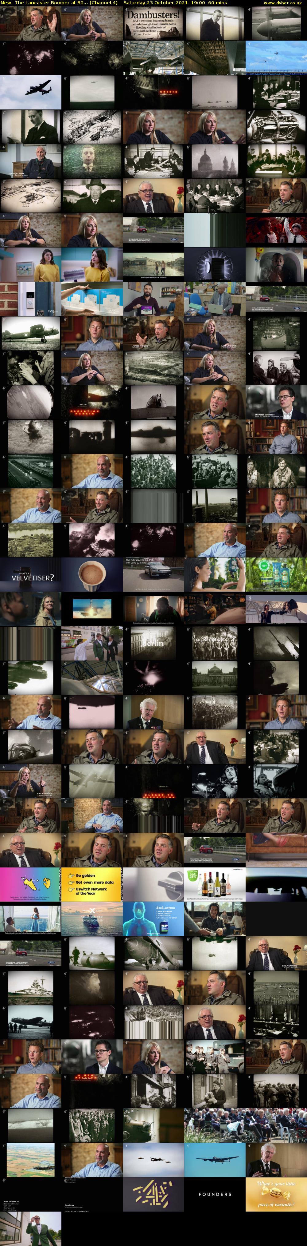 The Lancaster Bomber at 80... (Channel 4) Saturday 23 October 2021 19:00 - 20:00