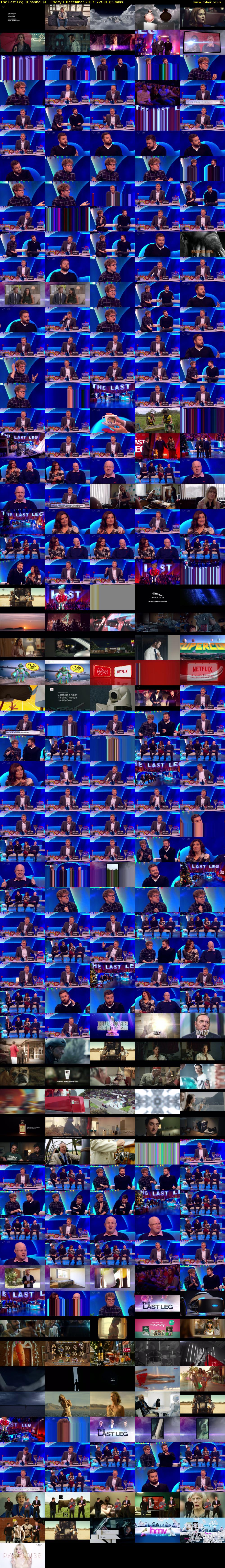 The Last Leg  (Channel 4) Friday 1 December 2017 22:00 - 23:05