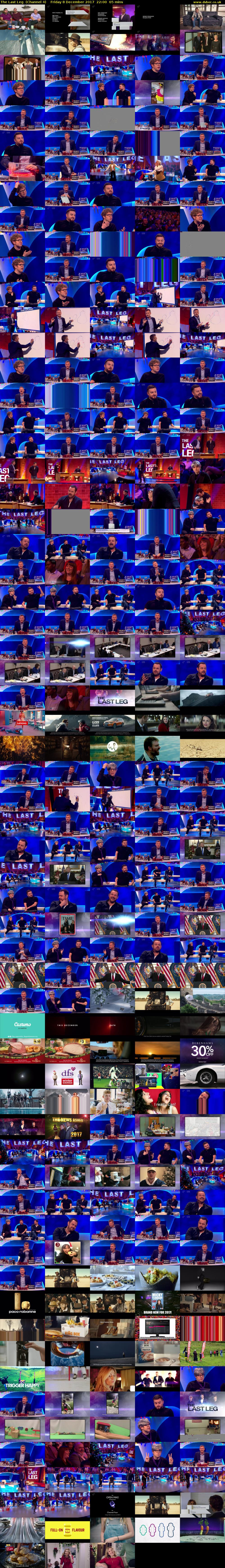 The Last Leg  (Channel 4) Friday 8 December 2017 22:00 - 23:05