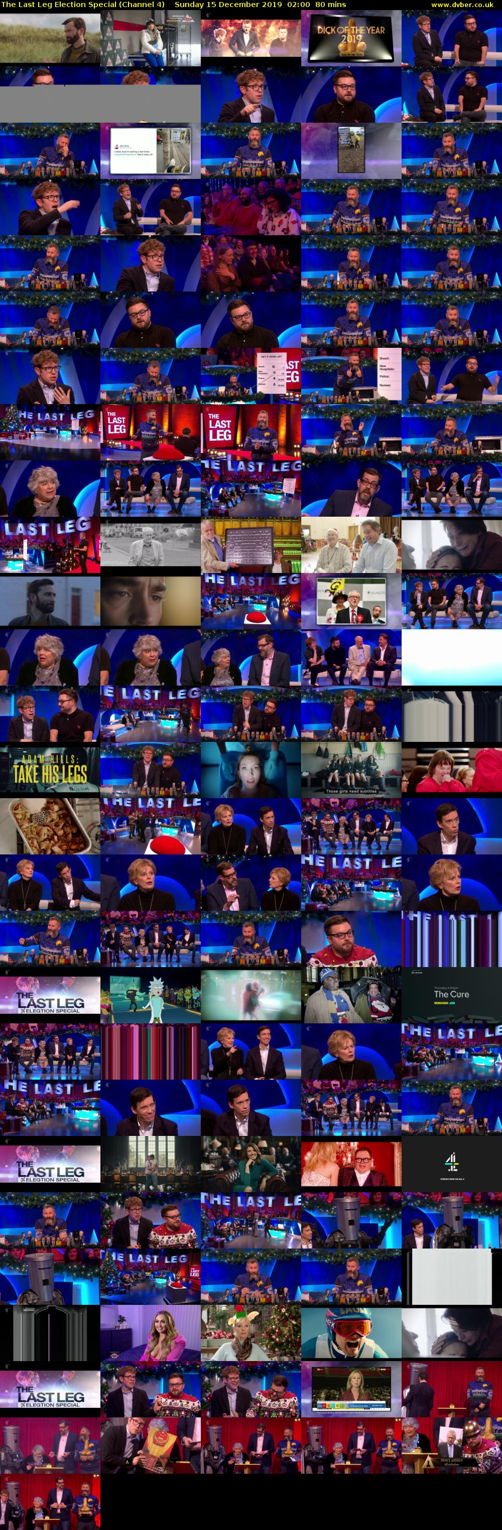 The Last Leg Election Special (Channel 4) Sunday 15 December 2019 02:00 - 03:20