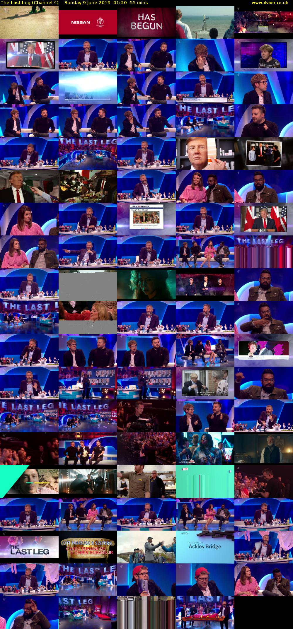 The Last Leg (Channel 4) Sunday 9 June 2019 01:20 - 02:15