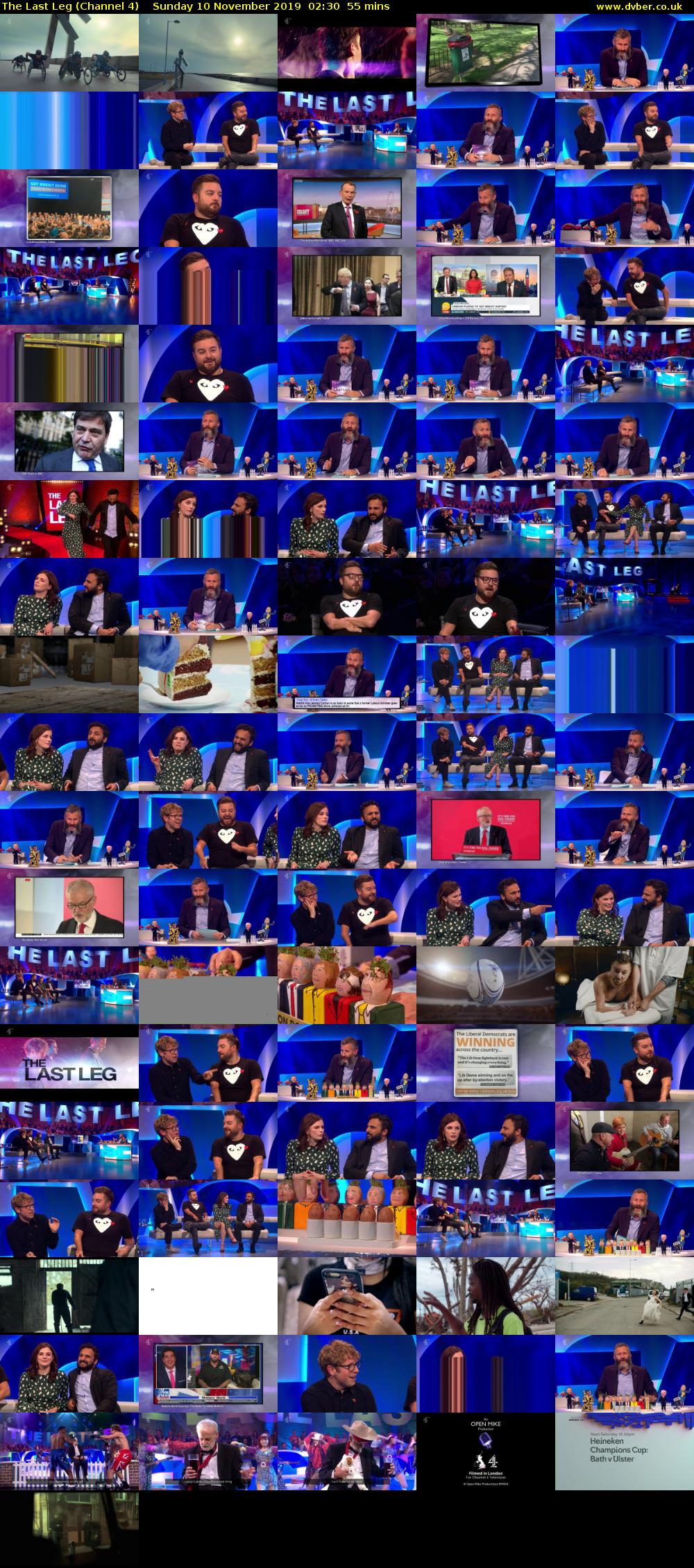 The Last Leg (Channel 4) Sunday 10 November 2019 02:30 - 03:25