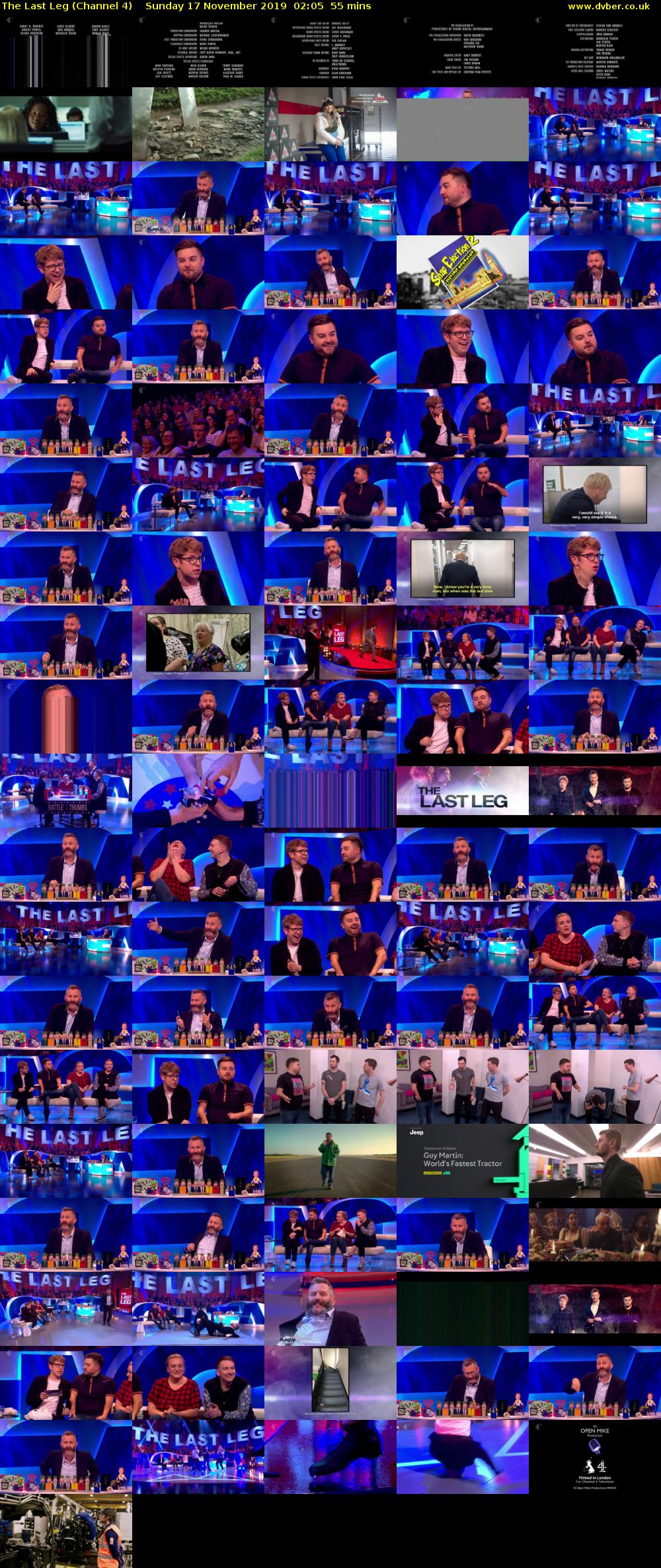 The Last Leg (Channel 4) Sunday 17 November 2019 02:05 - 03:00
