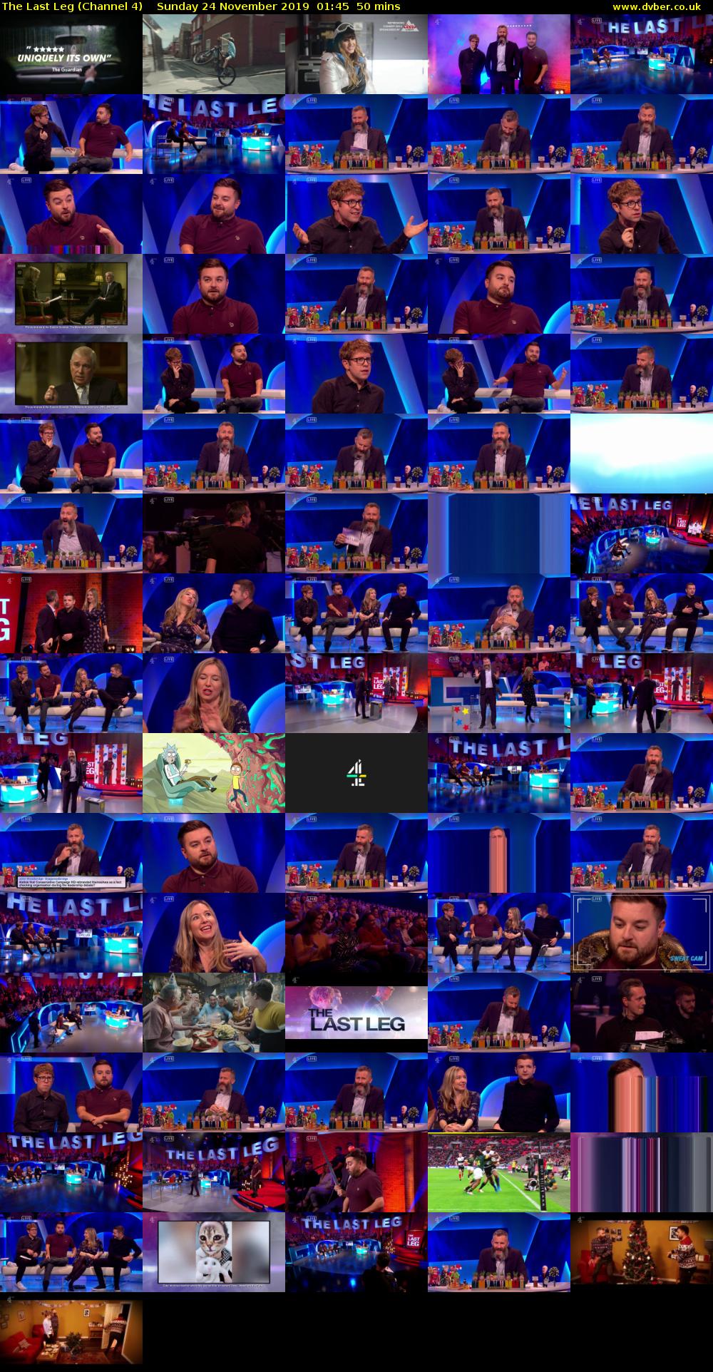 The Last Leg (Channel 4) Sunday 24 November 2019 01:45 - 02:35