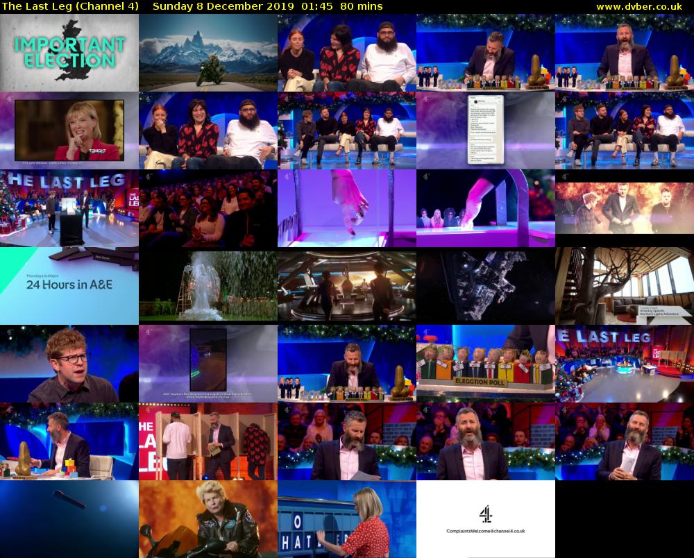 The Last Leg (Channel 4) Sunday 8 December 2019 01:45 - 03:05