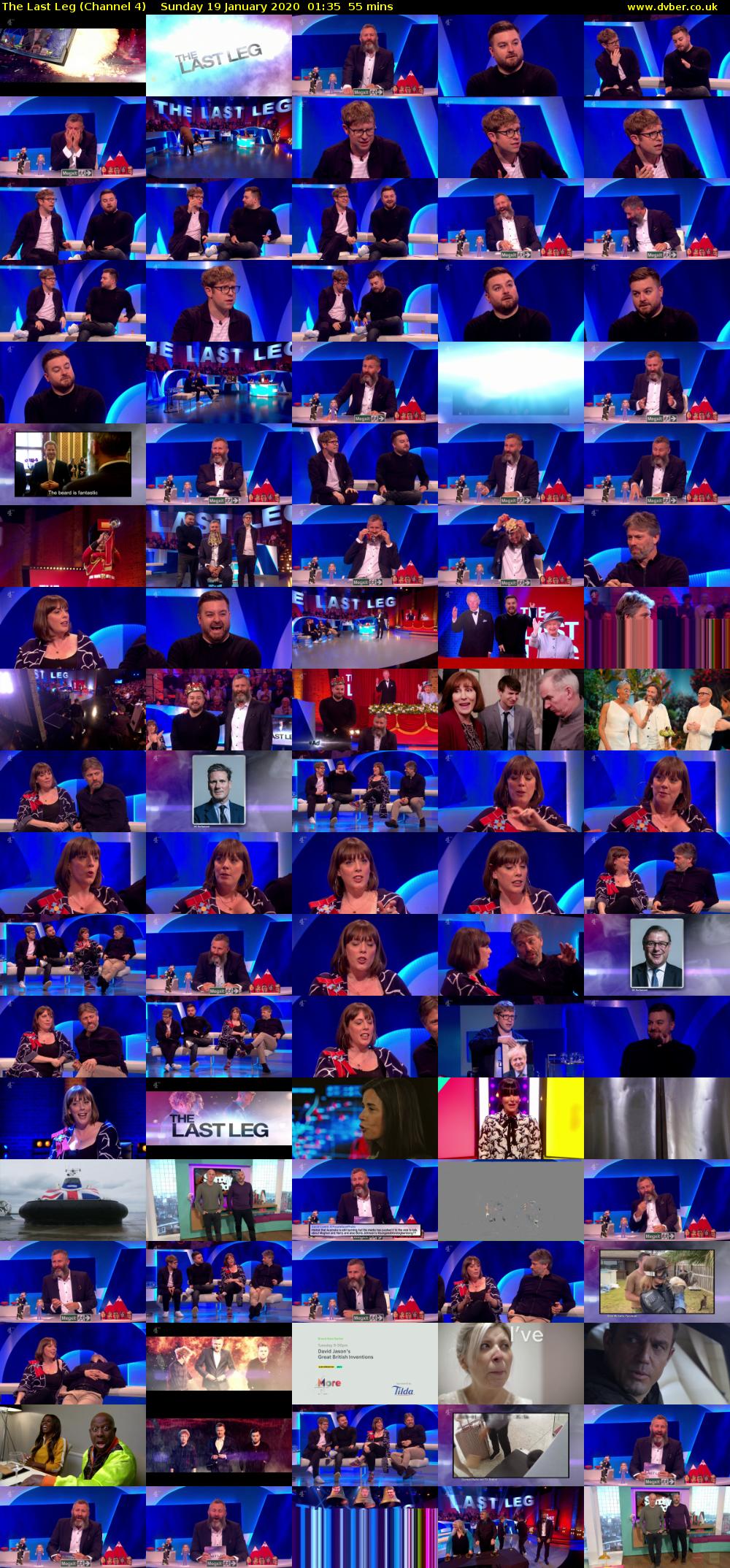 The Last Leg (Channel 4) Sunday 19 January 2020 01:35 - 02:30