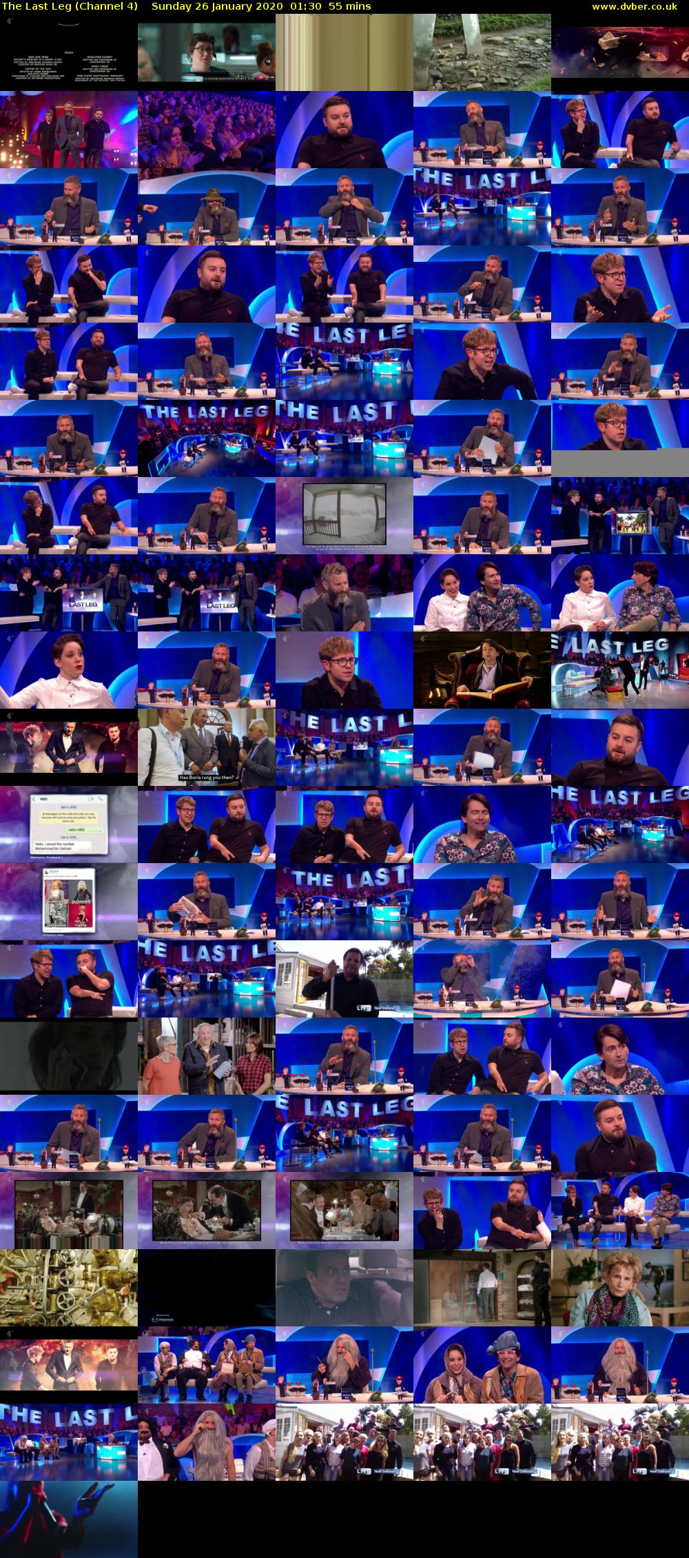 The Last Leg (Channel 4) Sunday 26 January 2020 01:30 - 02:25