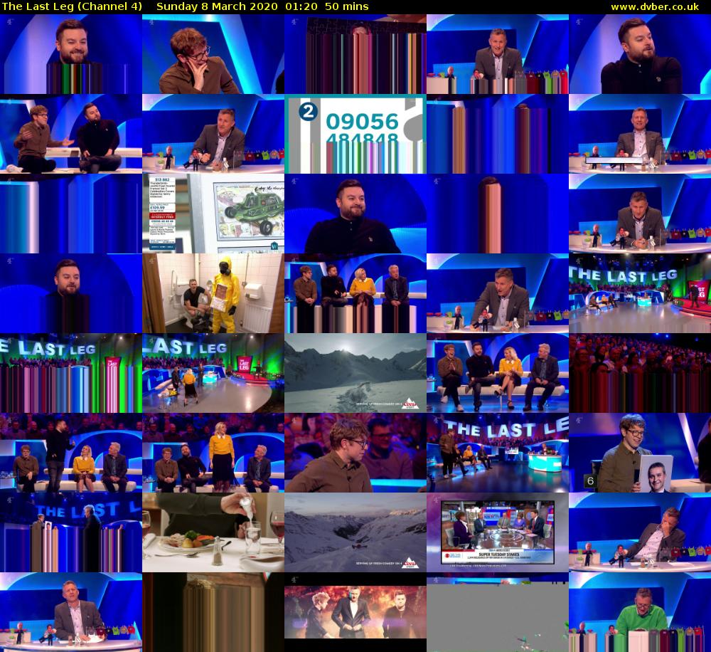 The Last Leg (Channel 4) Sunday 8 March 2020 01:20 - 02:10