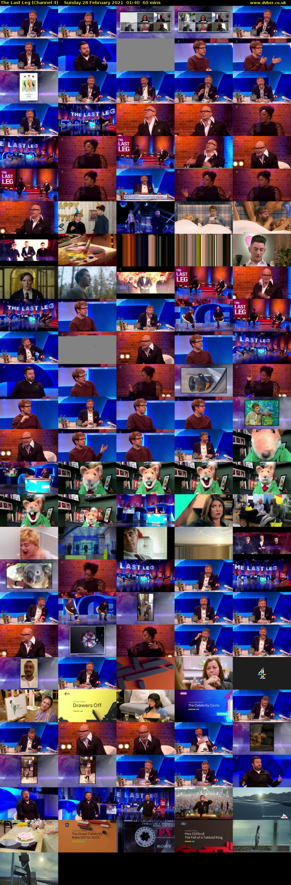 The Last Leg (Channel 4) Sunday 28 February 2021 01:40 - 02:40