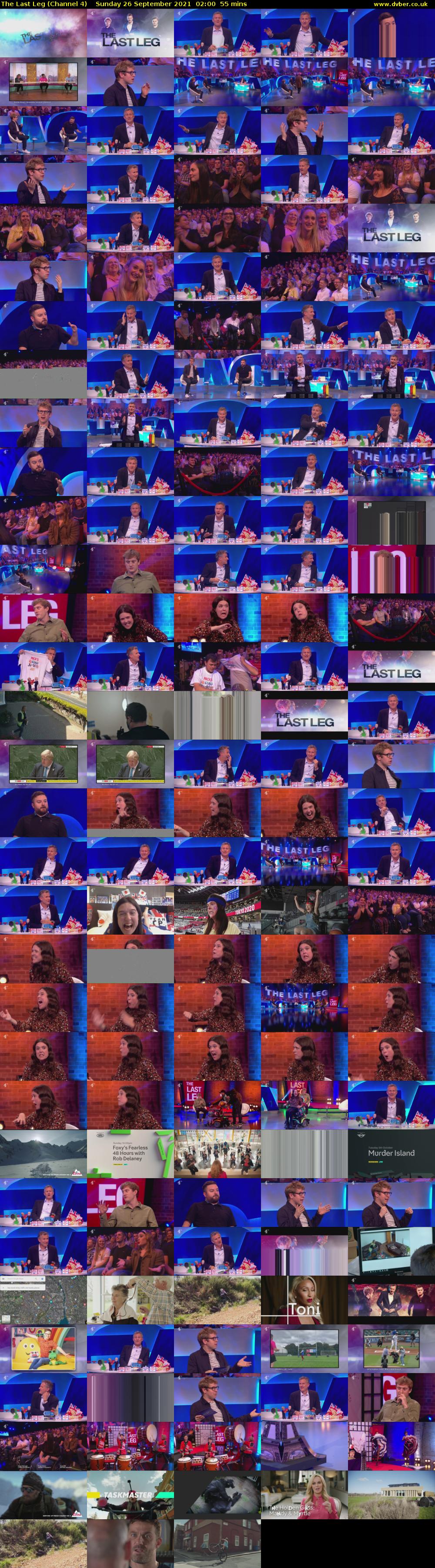The Last Leg (Channel 4) Sunday 26 September 2021 02:00 - 02:55