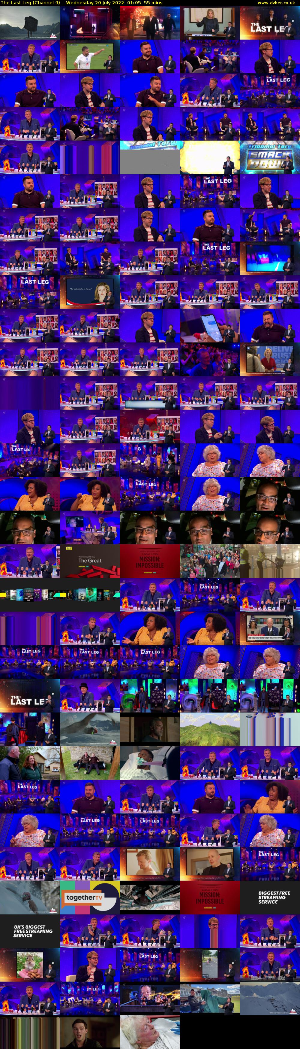 The Last Leg (Channel 4) Wednesday 20 July 2022 01:05 - 02:00