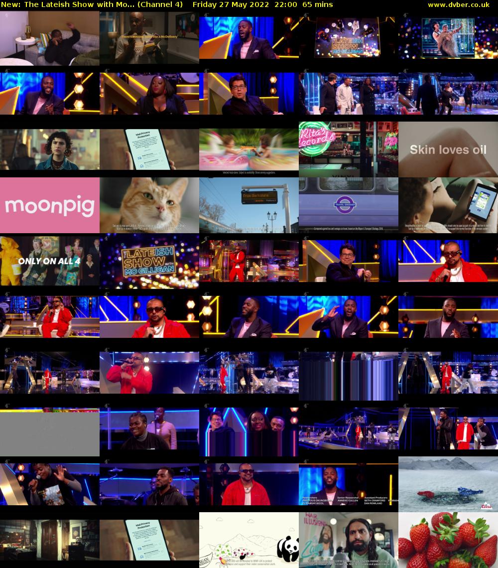 The Lateish Show with Mo... (Channel 4) Friday 27 May 2022 22:00 - 23:05