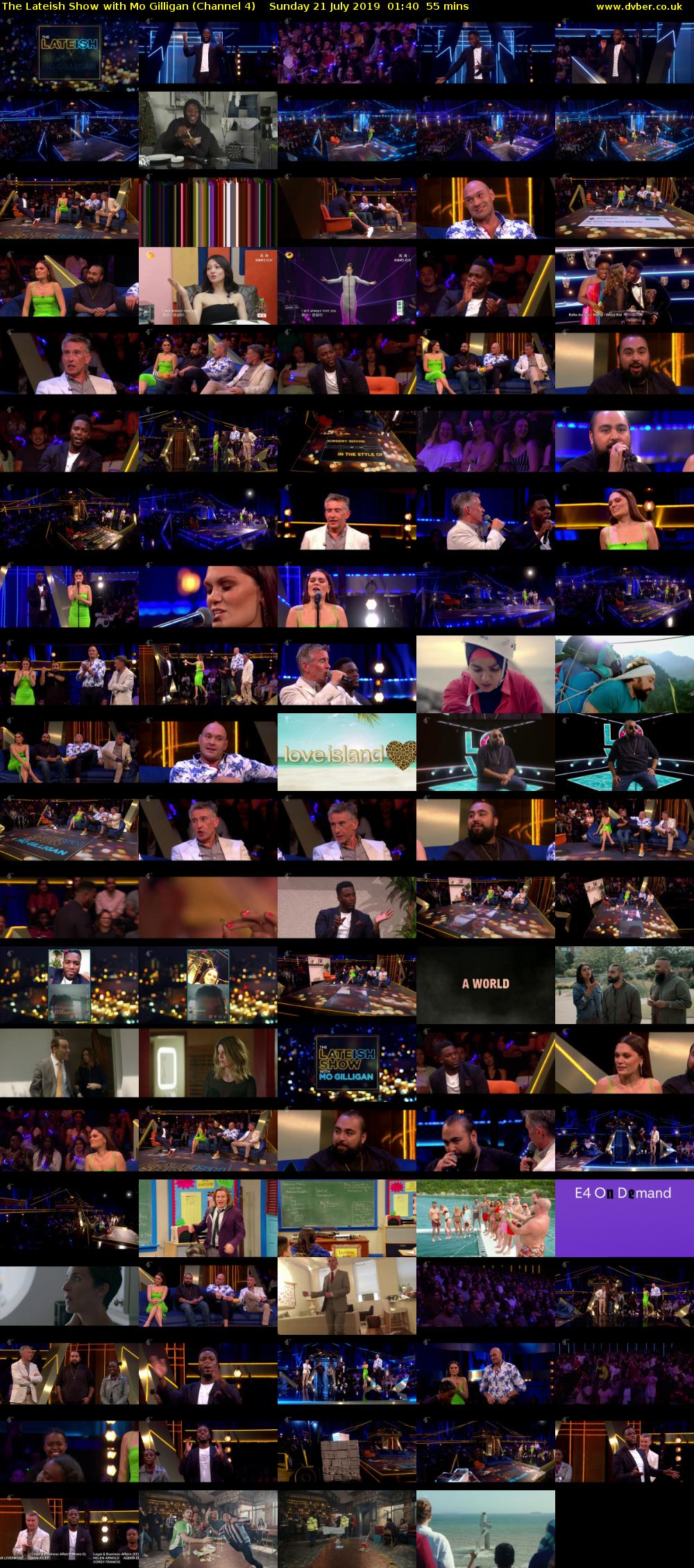 The Lateish Show with Mo Gilligan (Channel 4) Sunday 21 July 2019 01:40 - 02:35