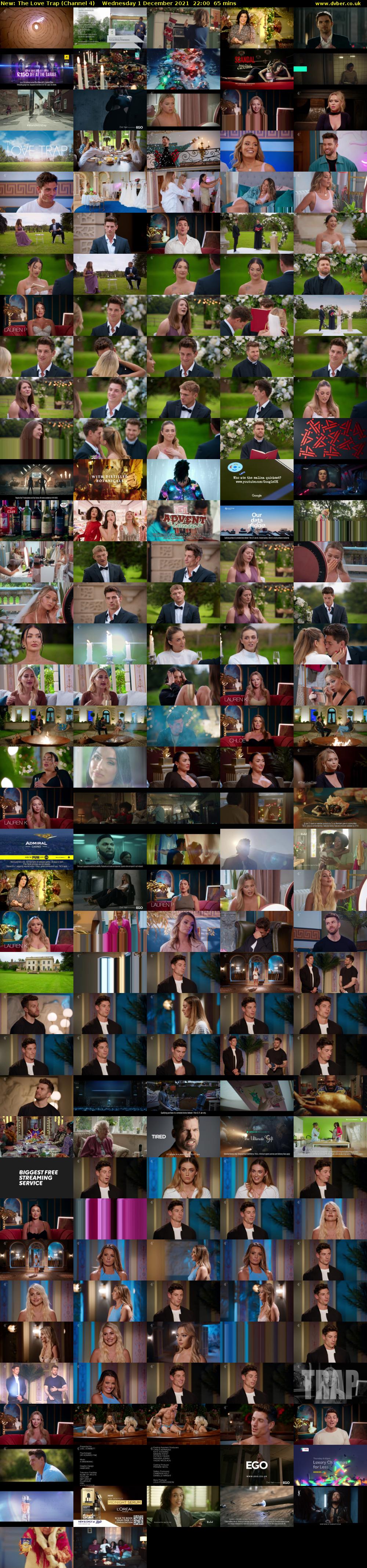The Love Trap (Channel 4) Wednesday 1 December 2021 22:00 - 23:05