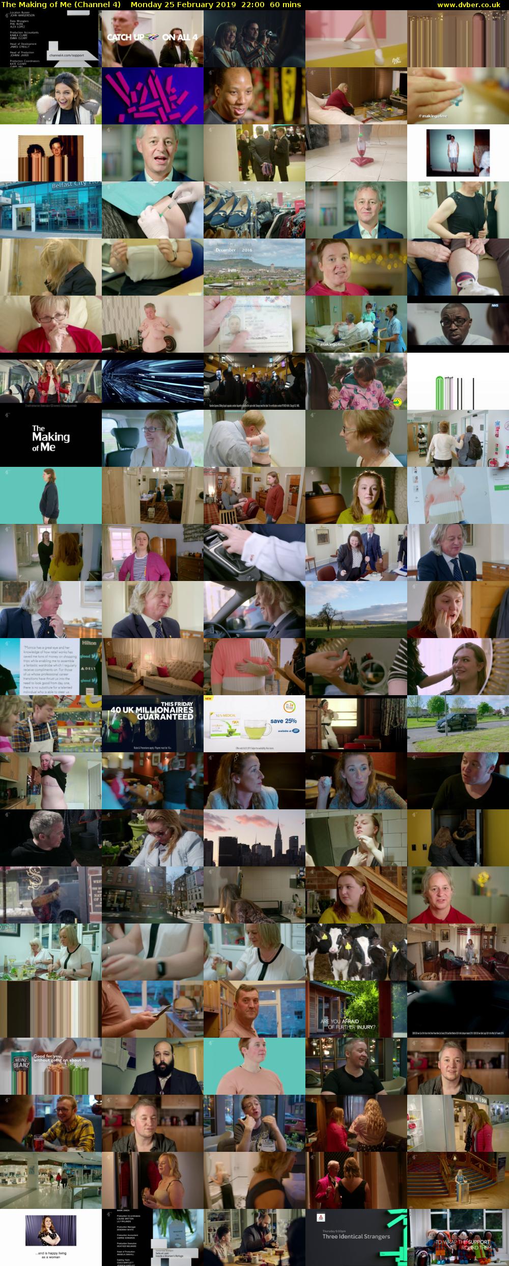 The Making of Me (Channel 4) Monday 25 February 2019 22:00 - 23:00