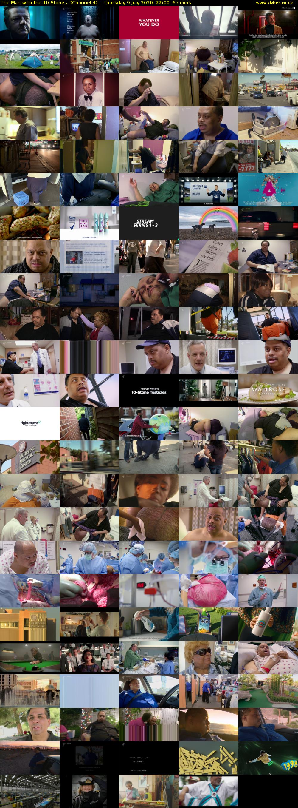 The Man with the 10-Stone... (Channel 4) Thursday 9 July 2020 22:00 - 23:05