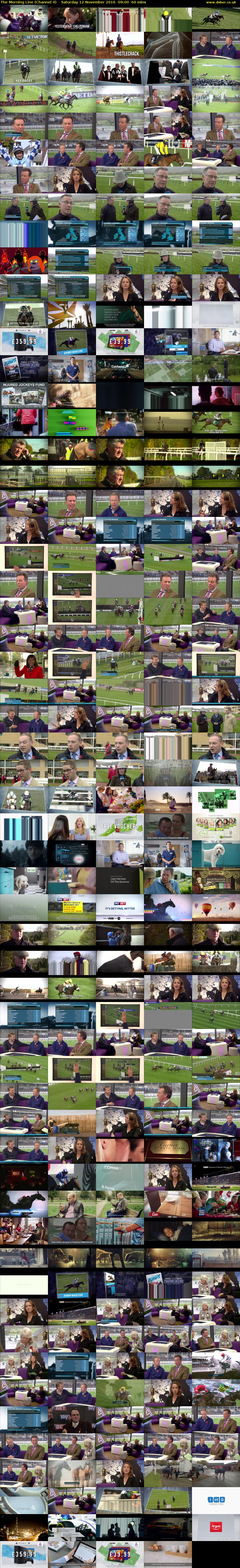 The Morning Line (Channel 4) Saturday 12 November 2016 09:00 - 10:00