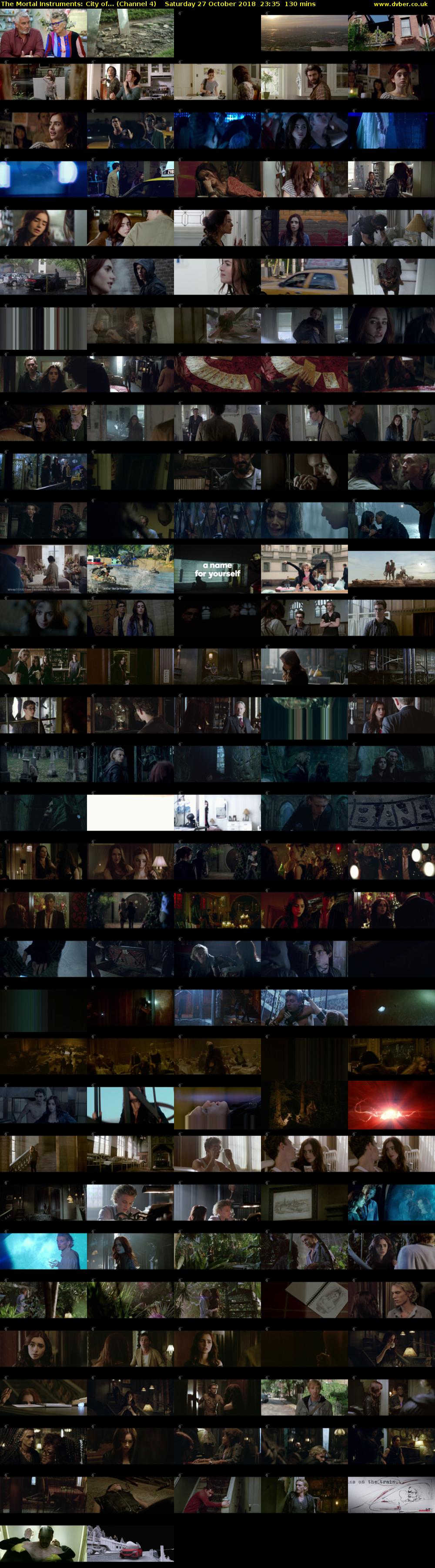 The Mortal Instruments: City of... (Channel 4) Saturday 27 October 2018 23:35 - 01:45