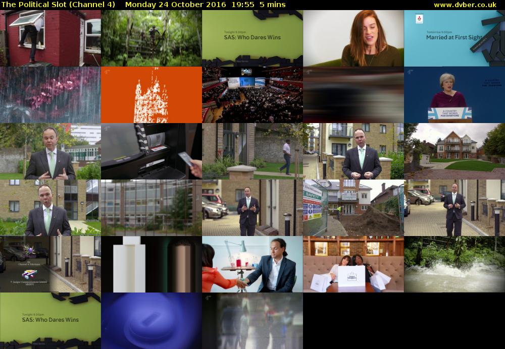 The Political Slot (Channel 4) Monday 24 October 2016 19:55 - 20:00