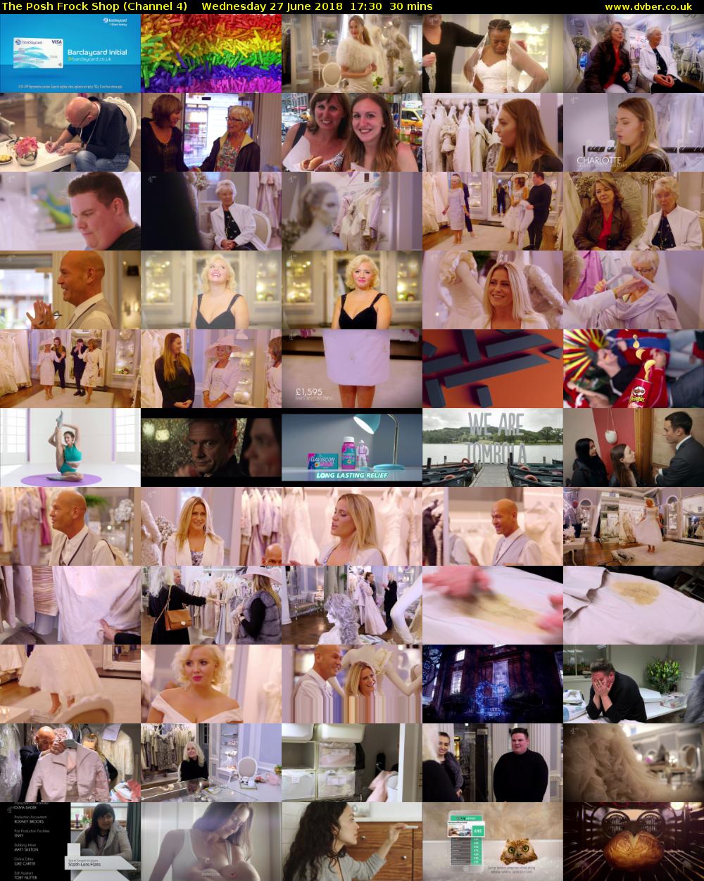The Posh Frock Shop (Channel 4) Wednesday 27 June 2018 17:30 - 18:00