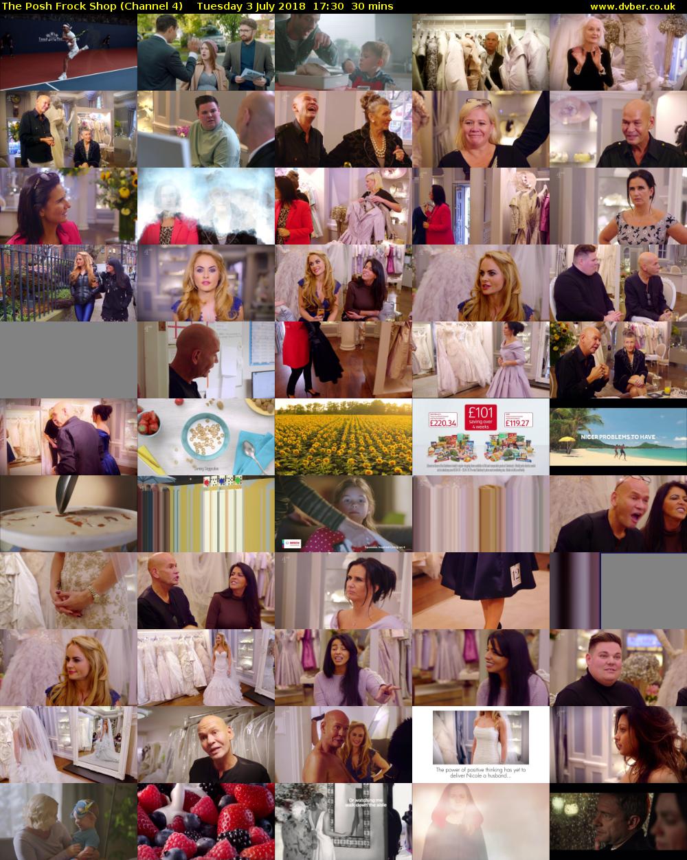The Posh Frock Shop (Channel 4) Tuesday 3 July 2018 17:30 - 18:00