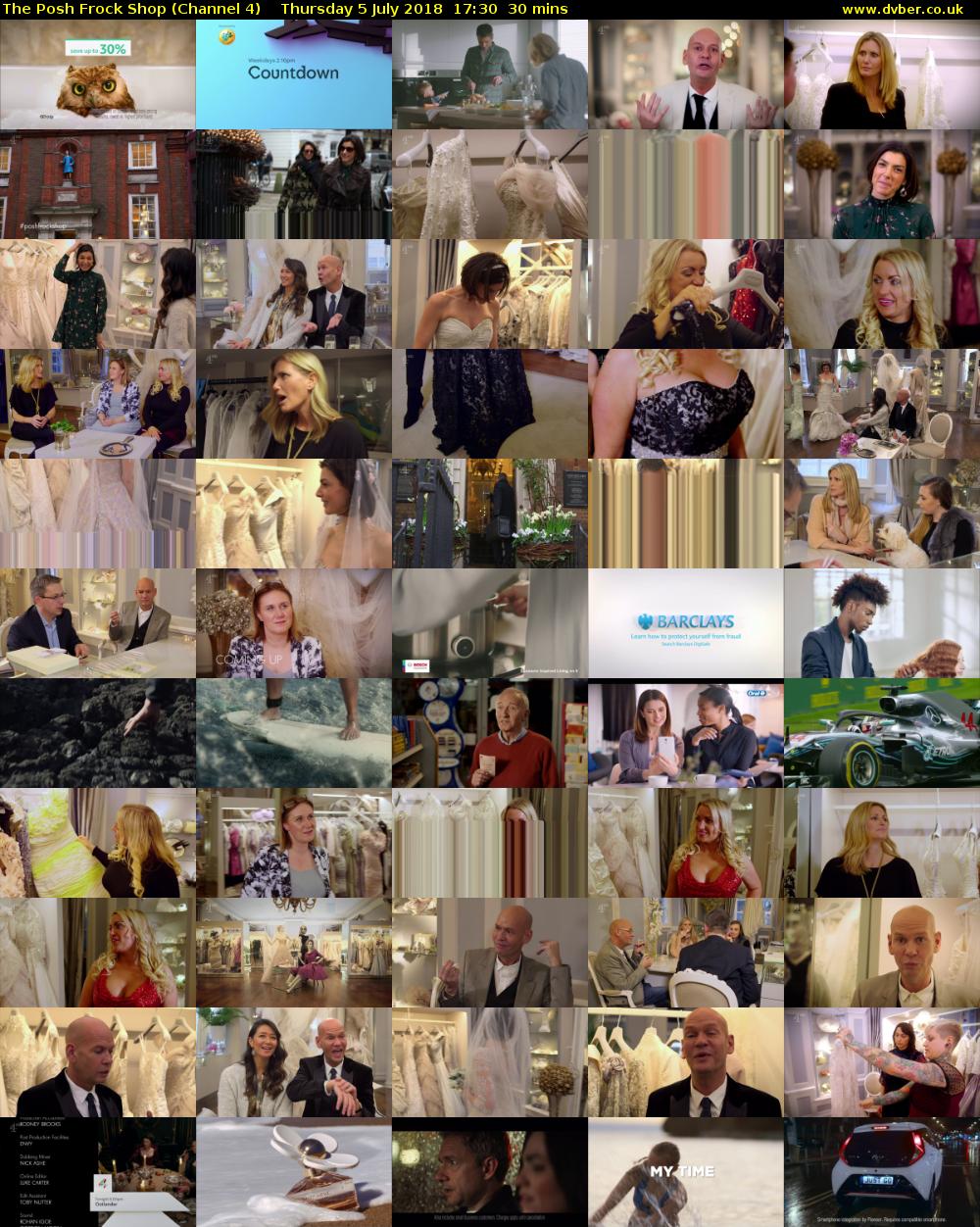 The Posh Frock Shop (Channel 4) Thursday 5 July 2018 17:30 - 18:00