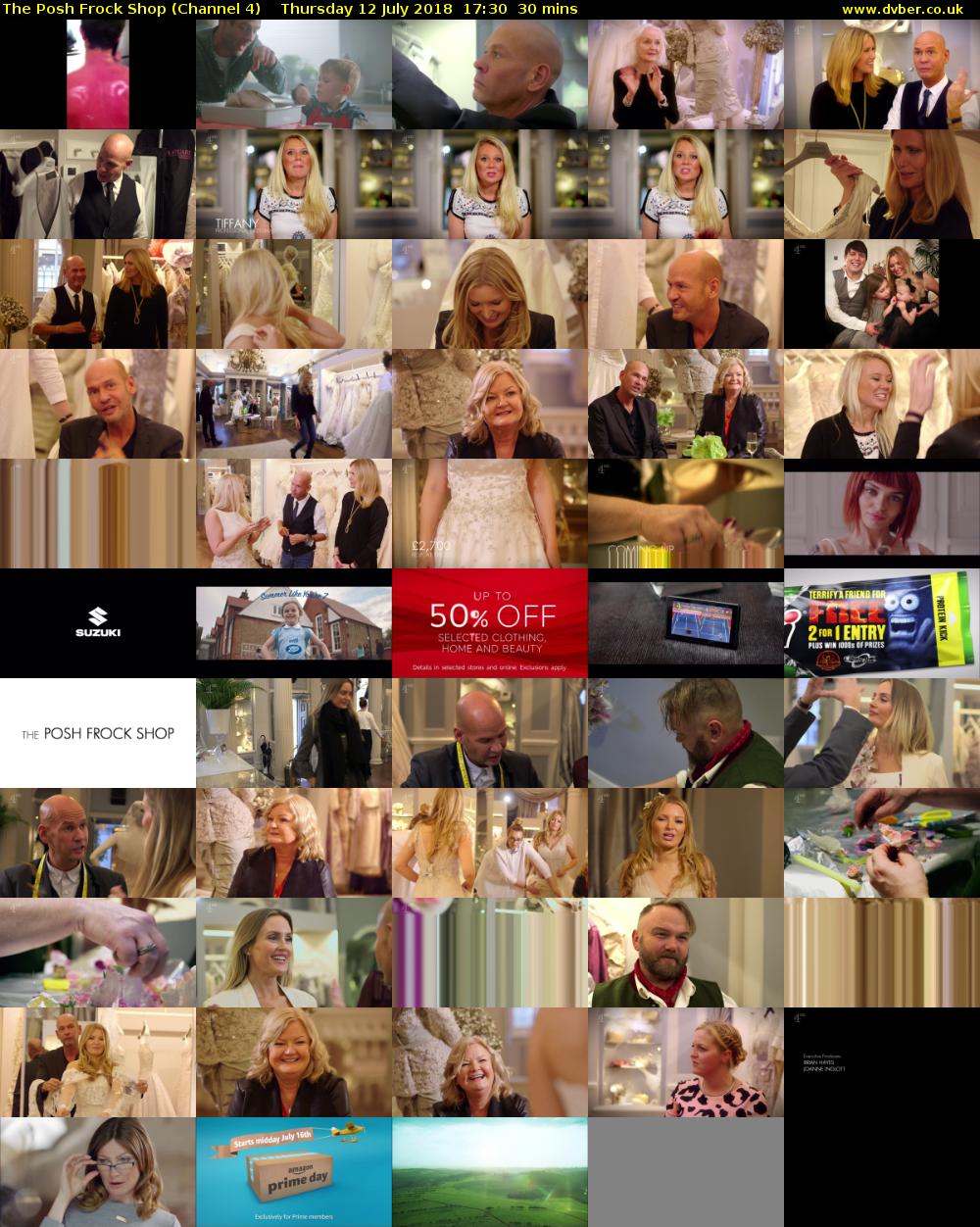 The Posh Frock Shop (Channel 4) Thursday 12 July 2018 17:30 - 18:00