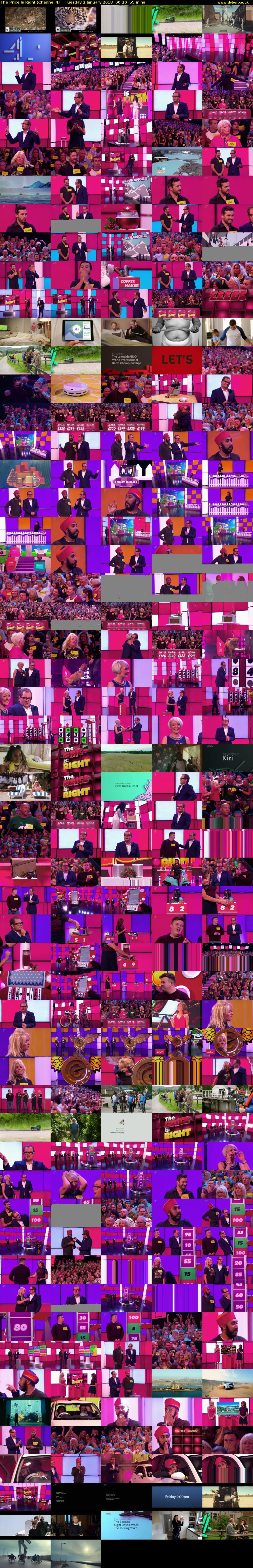 The Price Is Right (Channel 4) Tuesday 2 January 2018 00:20 - 01:15