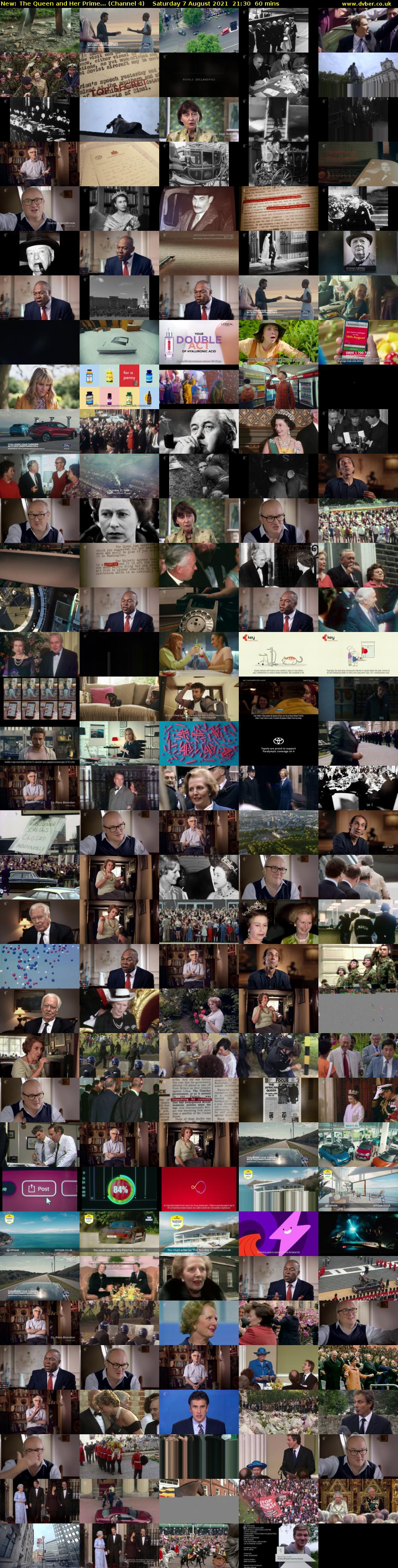 The Queen and Her Prime... (Channel 4) Saturday 7 August 2021 21:30 - 22:30