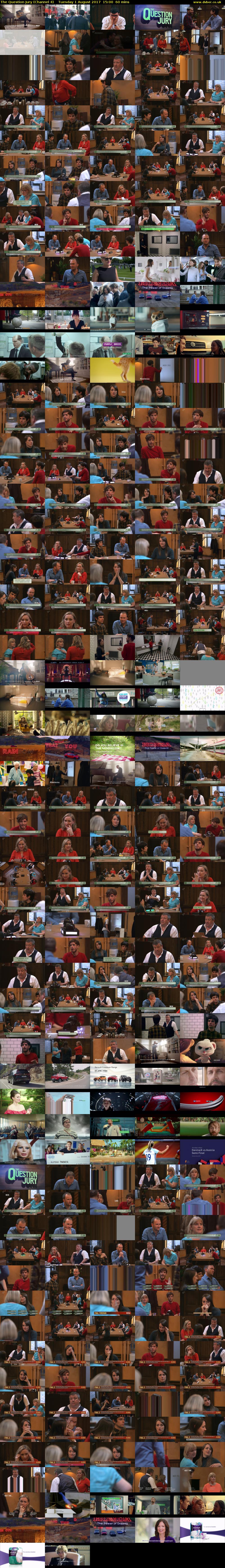 The Question Jury (Channel 4) Tuesday 1 August 2017 15:00 - 16:00