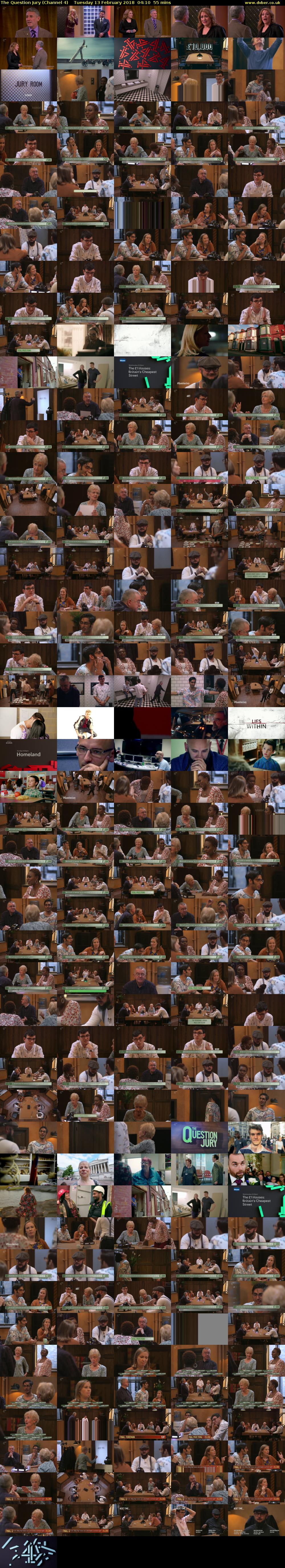 The Question Jury (Channel 4) Tuesday 13 February 2018 04:10 - 05:05
