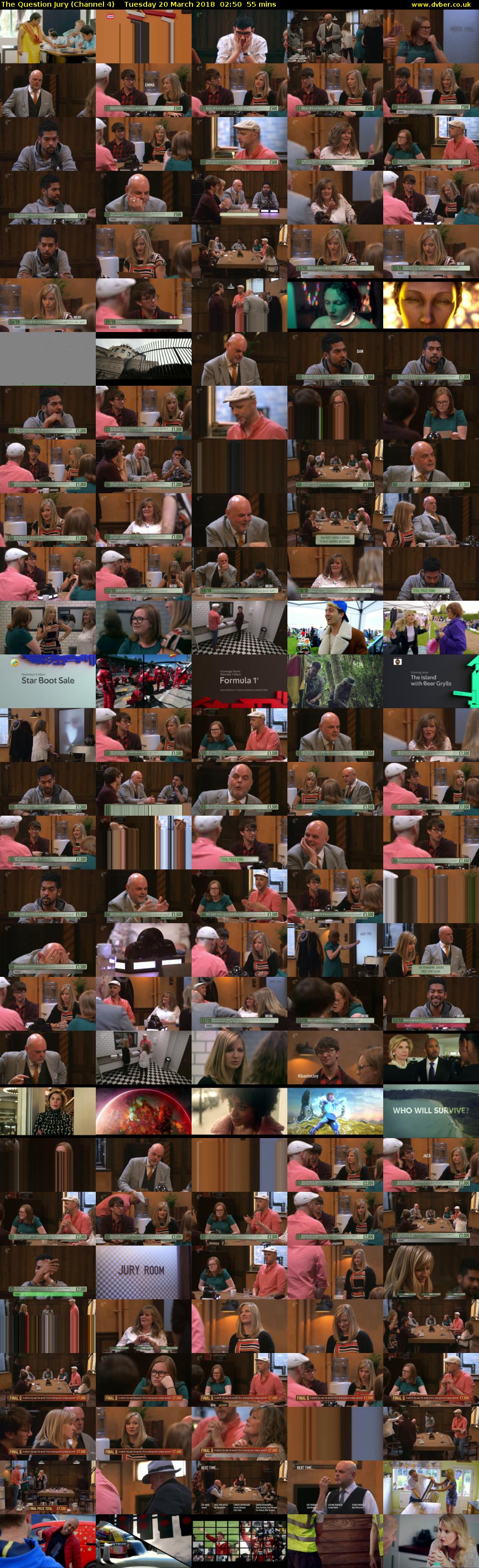 The Question Jury (Channel 4) Tuesday 20 March 2018 02:50 - 03:45