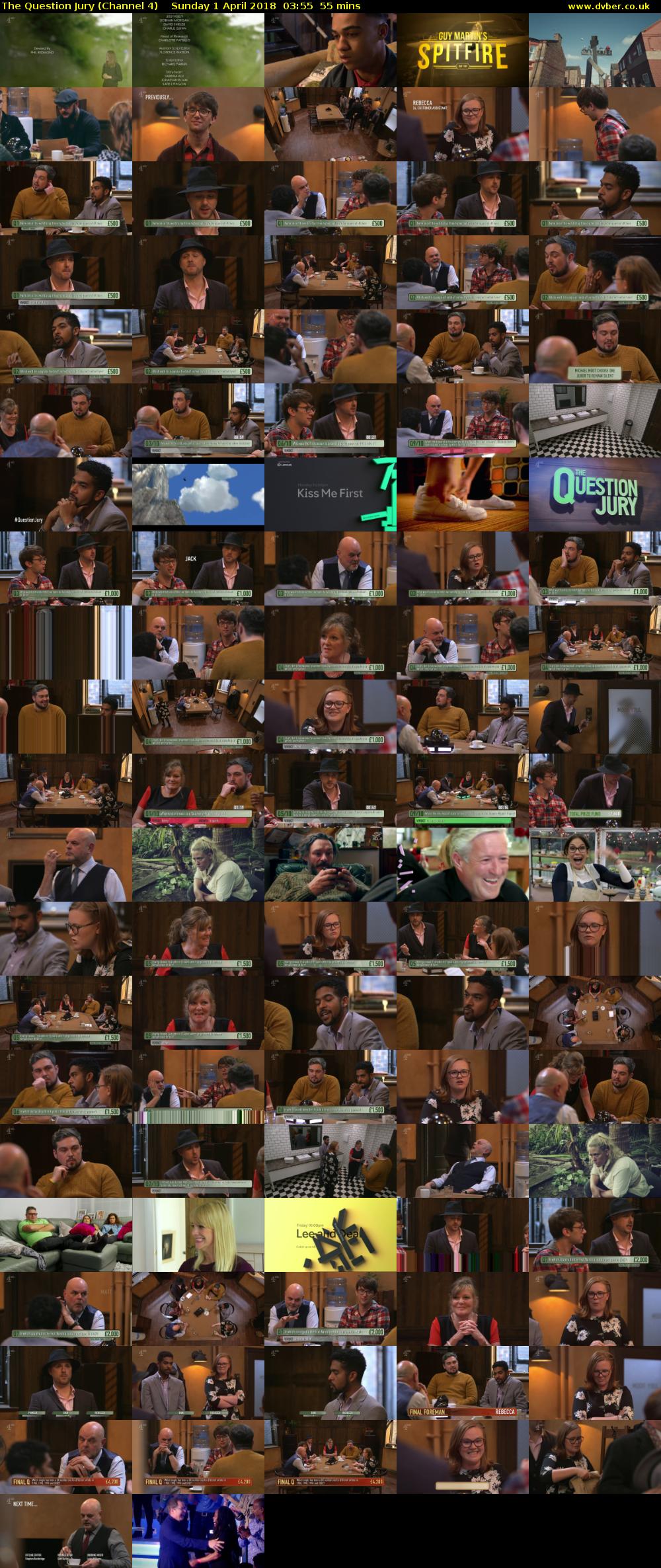 The Question Jury (Channel 4) Sunday 1 April 2018 03:55 - 04:50