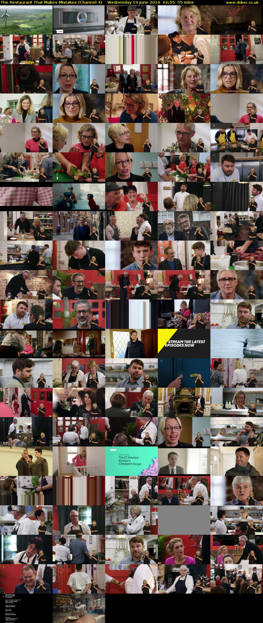 The Restaurant That Makes Mistakes (Channel 4) Wednesday 19 June 2019 02:55 - 03:50