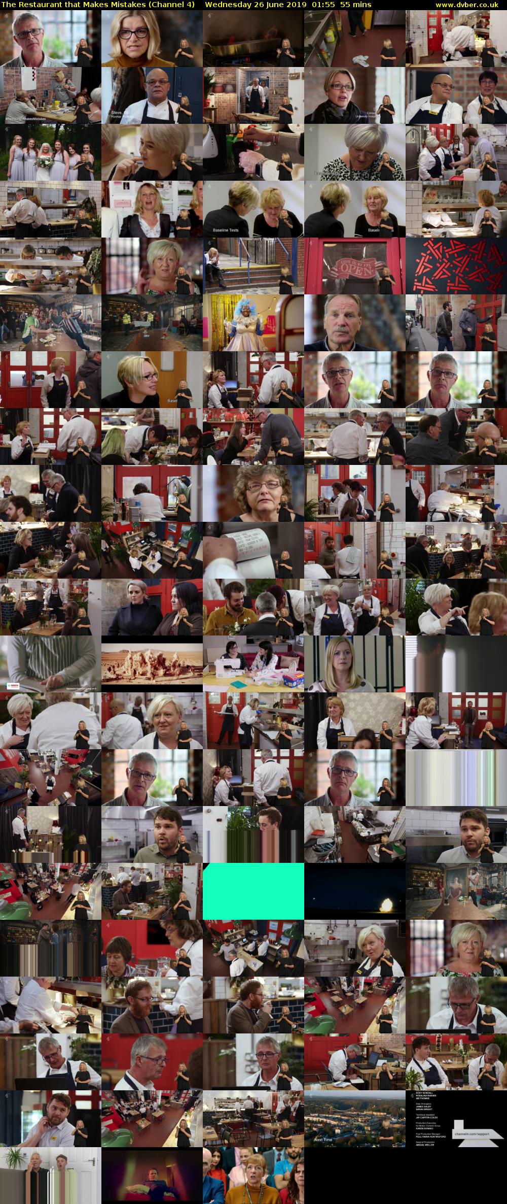 The Restaurant that Makes Mistakes (Channel 4) Wednesday 26 June 2019 01:55 - 02:50