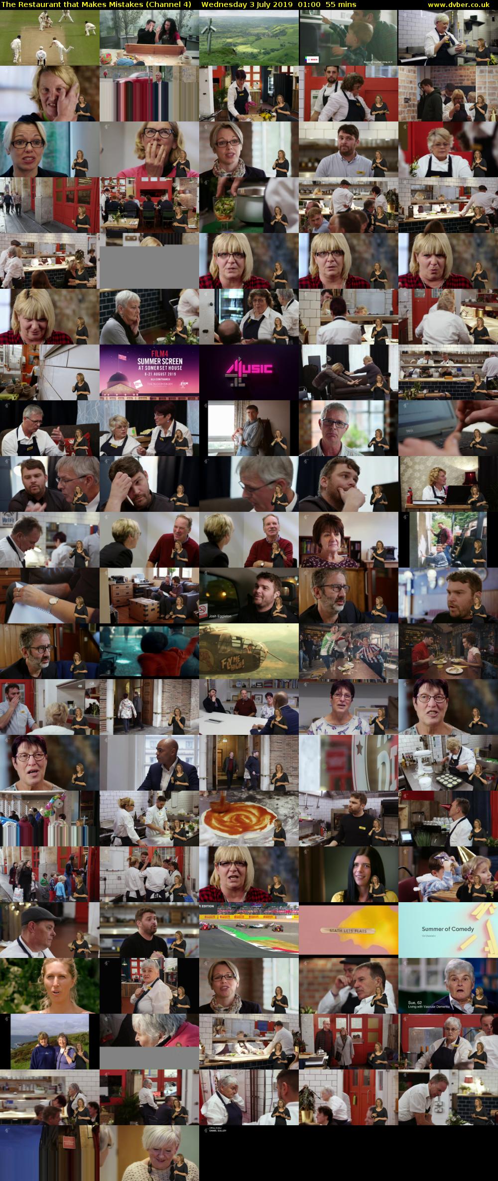 The Restaurant that Makes Mistakes (Channel 4) Wednesday 3 July 2019 01:00 - 01:55