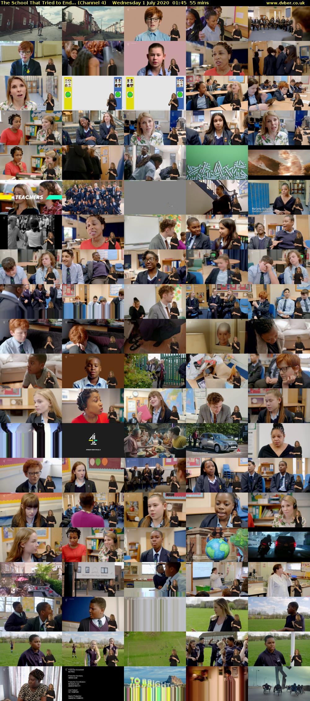 The School That Tried to End... (Channel 4) Wednesday 1 July 2020 01:45 - 02:40