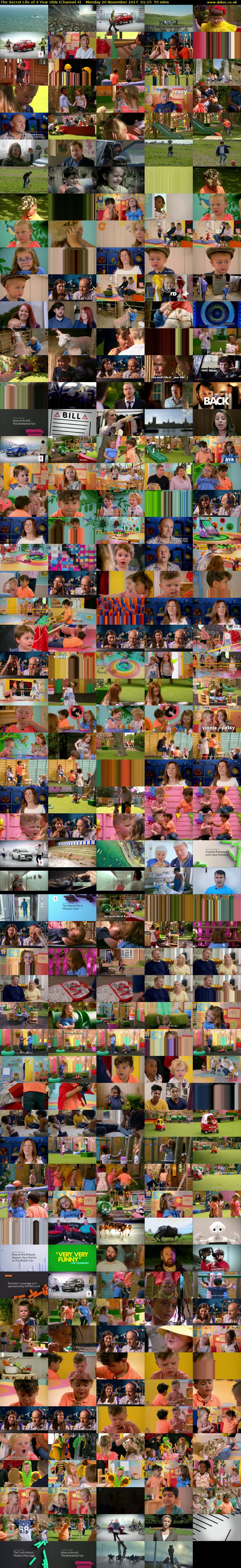 The Secret Life of 4 Year Olds (Channel 4) Monday 20 November 2017 01:15 - 02:10