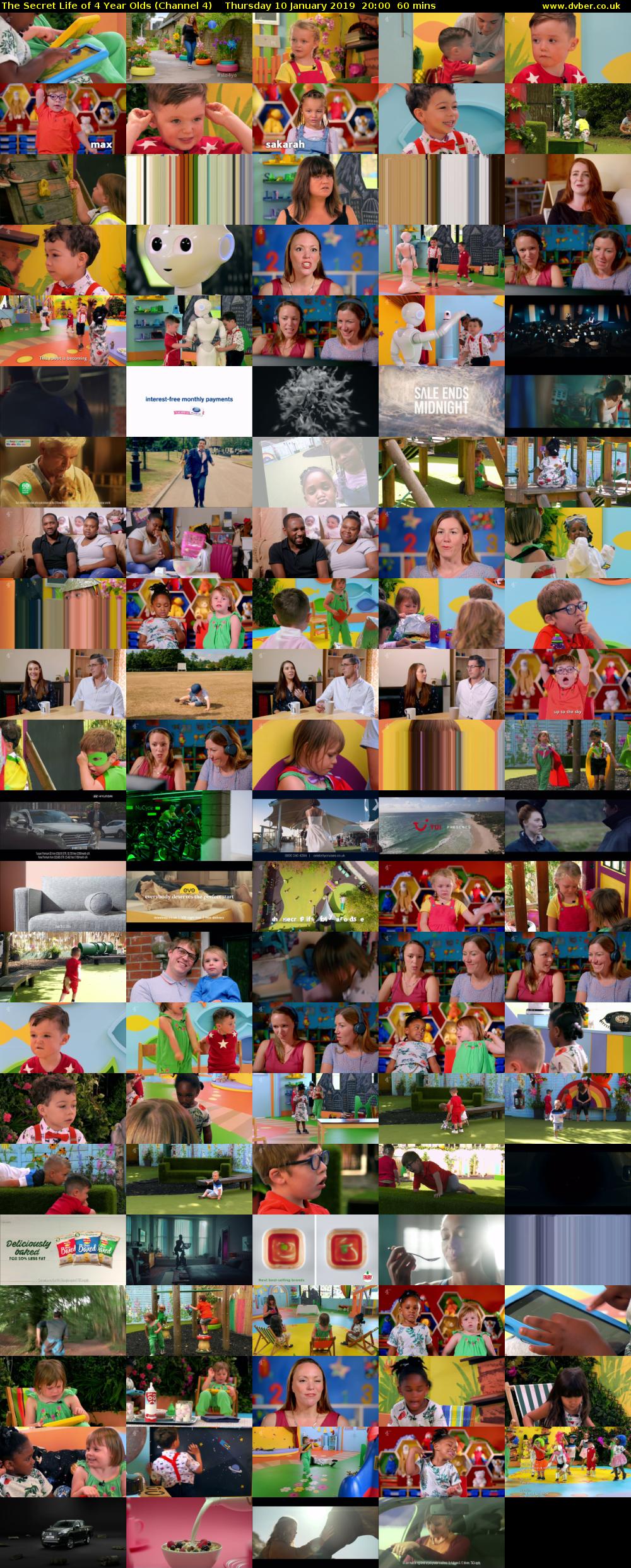 The Secret Life of 4 Year Olds (Channel 4) Thursday 10 January 2019 20:00 - 21:00